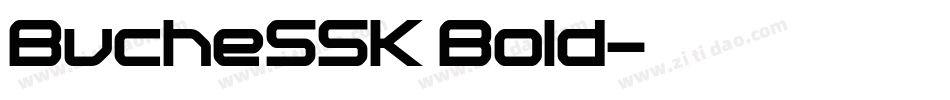 BucheSSK Bold字体转换
